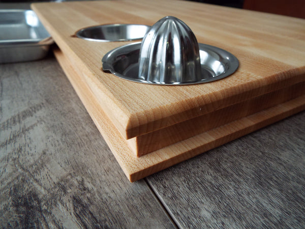 Corner view of The Ultimate Cutting Board.